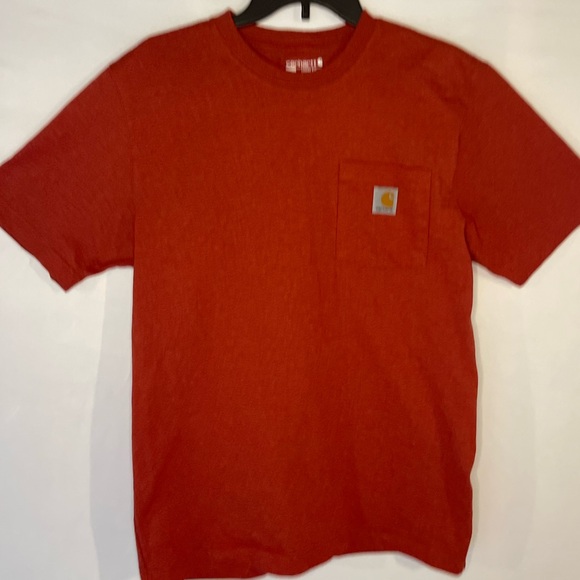 Carhartt Men’s Heavyweight T-Shirt, reddish orange, Size S - Picture 1 of 3
